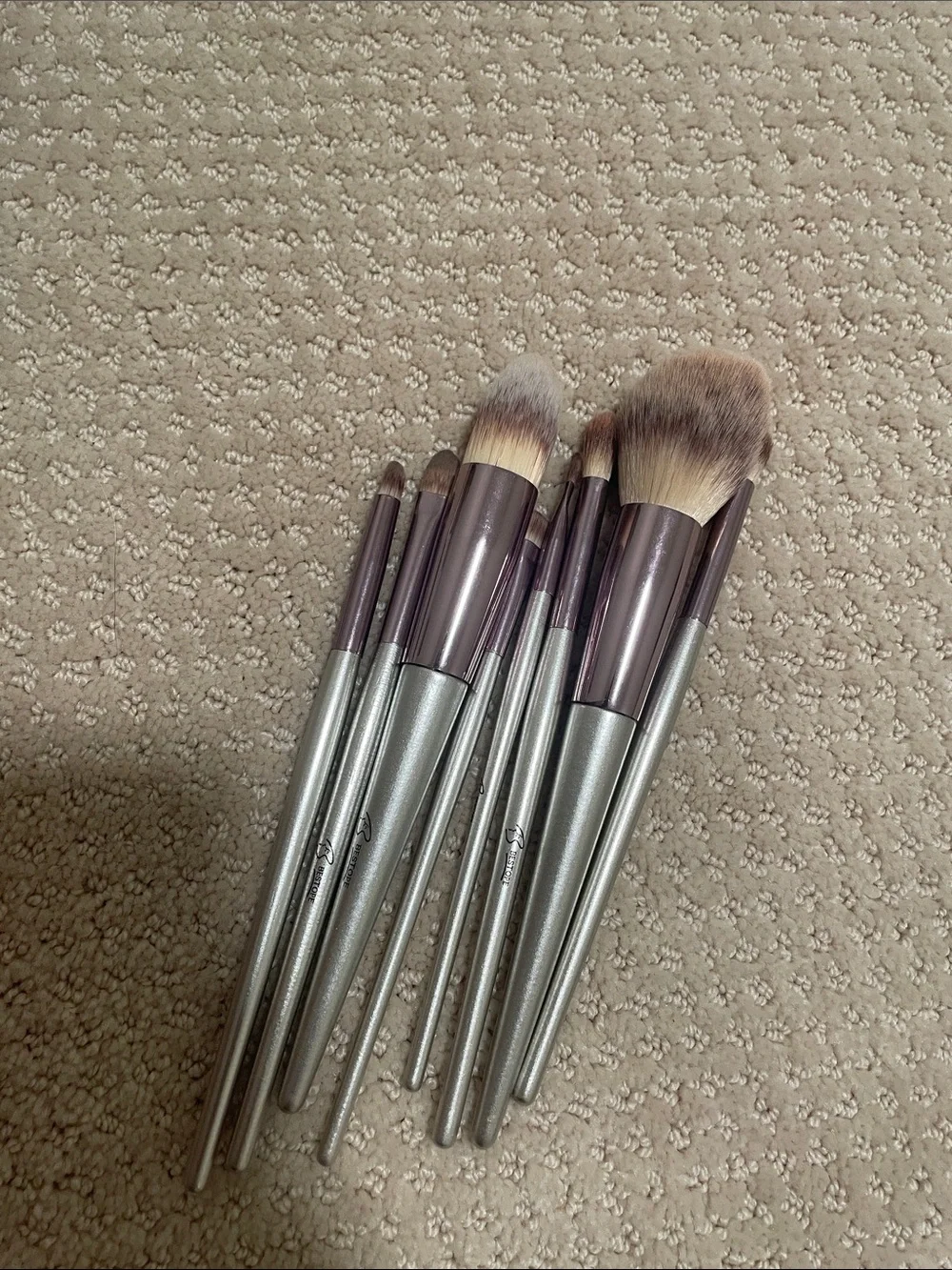 🖤5/$25 Silver Handle Makeup Brush Set - 8 Piece